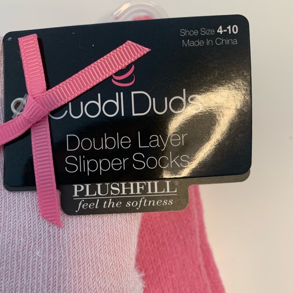 Cuddl Duds girls unicorn double layer slipper socks. New. Shoe size 4-10. - Picture 2 of 8